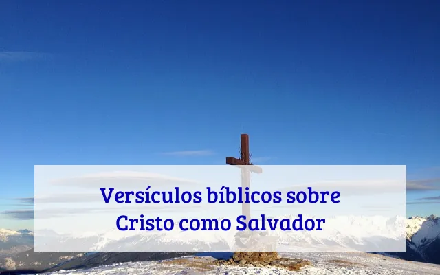 Versículos bíblicos sobre Cristo como Salvador