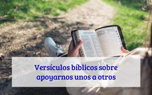 Versículos bíblicos sobre apoyarnos unos a otros