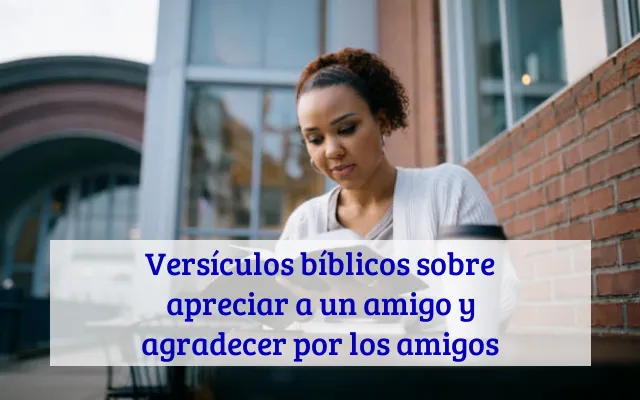 Versículos bíblicos sobre apreciar a un amigo y agradecer por los amigos