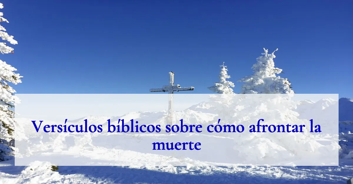 Versículos bíblicos sobre cómo afrontar la muerte