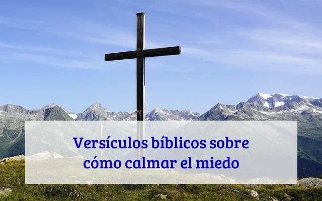 Versículos bíblicos sobre cómo calmar el miedo