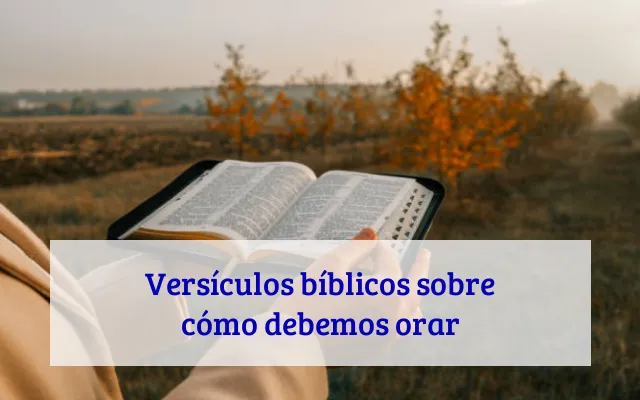Versículos bíblicos sobre cómo debemos orar
