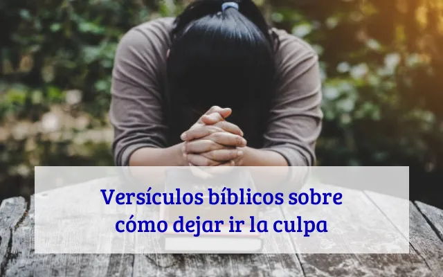Versículos bíblicos sobre cómo dejar ir la culpa