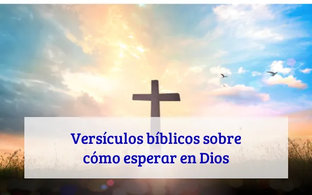 Versículos bíblicos sobre cómo esperar en Dios