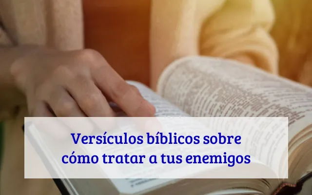 Versículos bíblicos sobre cómo tratar a tus enemigos