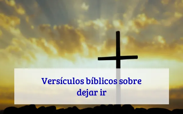 Versículos bíblicos sobre dejar ir