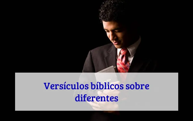 Versículos bíblicos sobre diferentes