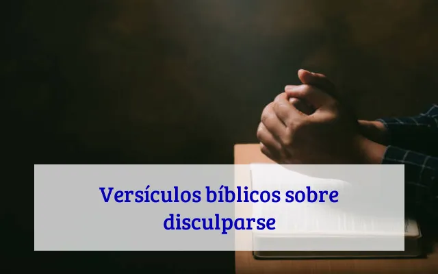 Versículos bíblicos sobre disculparse
