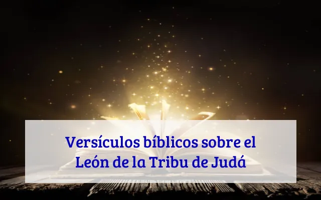 Versículos bíblicos sobre el León de la Tribu de Judá