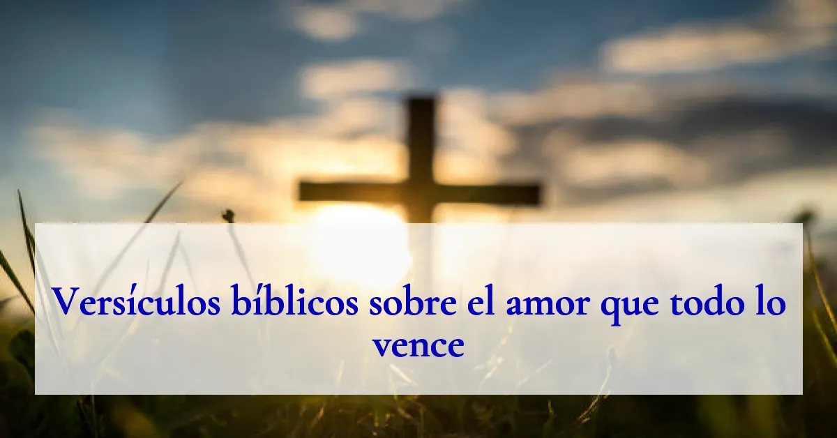 Versículos bíblicos sobre el amor que todo lo vence