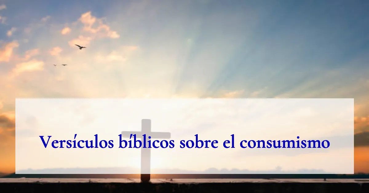 Versículos bíblicos sobre el consumismo