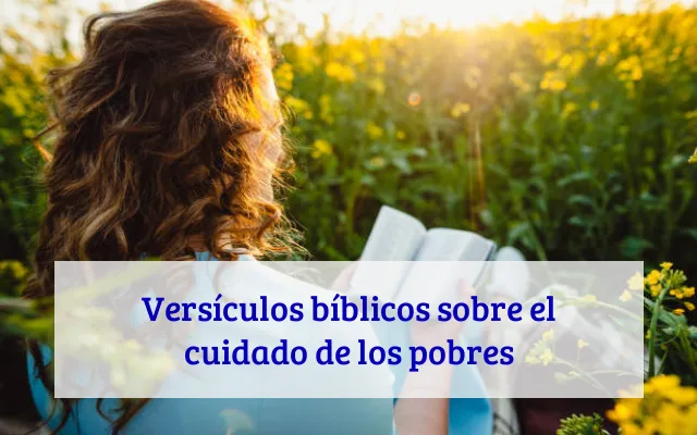 Versículos bíblicos sobre el cuidado de los pobres