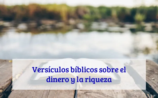 Versículos bíblicos sobre el dinero y la riqueza