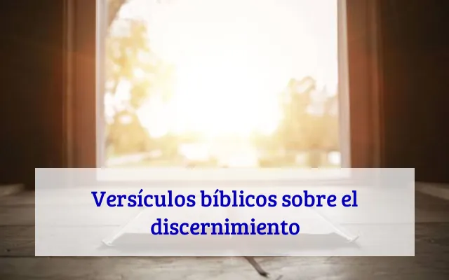 Versículos bíblicos sobre el discernimiento