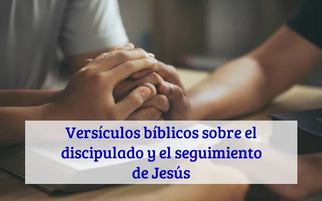 Versículos bíblicos sobre el discipulado y el seguimiento de Jesús