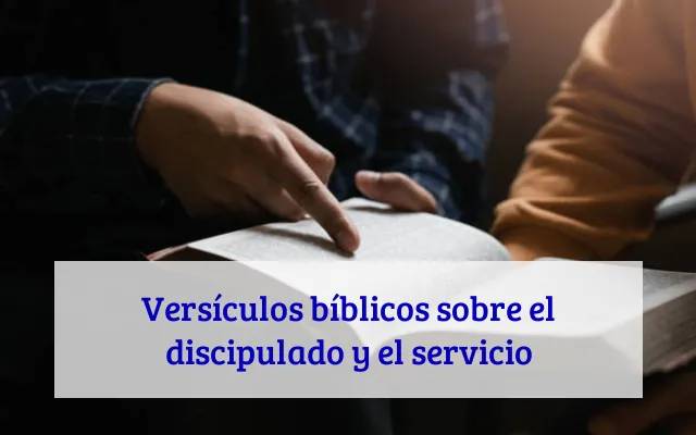 Versículos bíblicos sobre el discipulado y el servicio