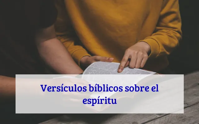 Versículos bíblicos sobre el espíritu