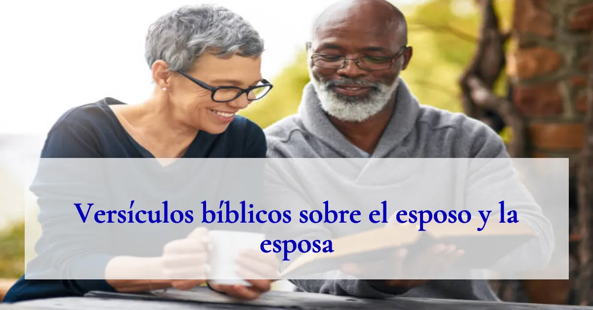 Versículos bíblicos sobre el esposo y la esposa