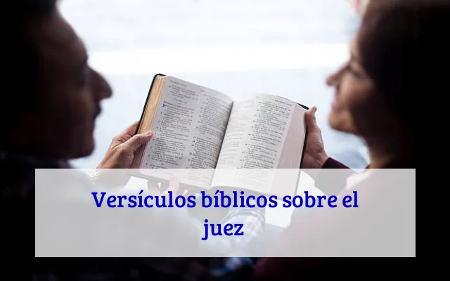 Versículos bíblicos sobre el juez