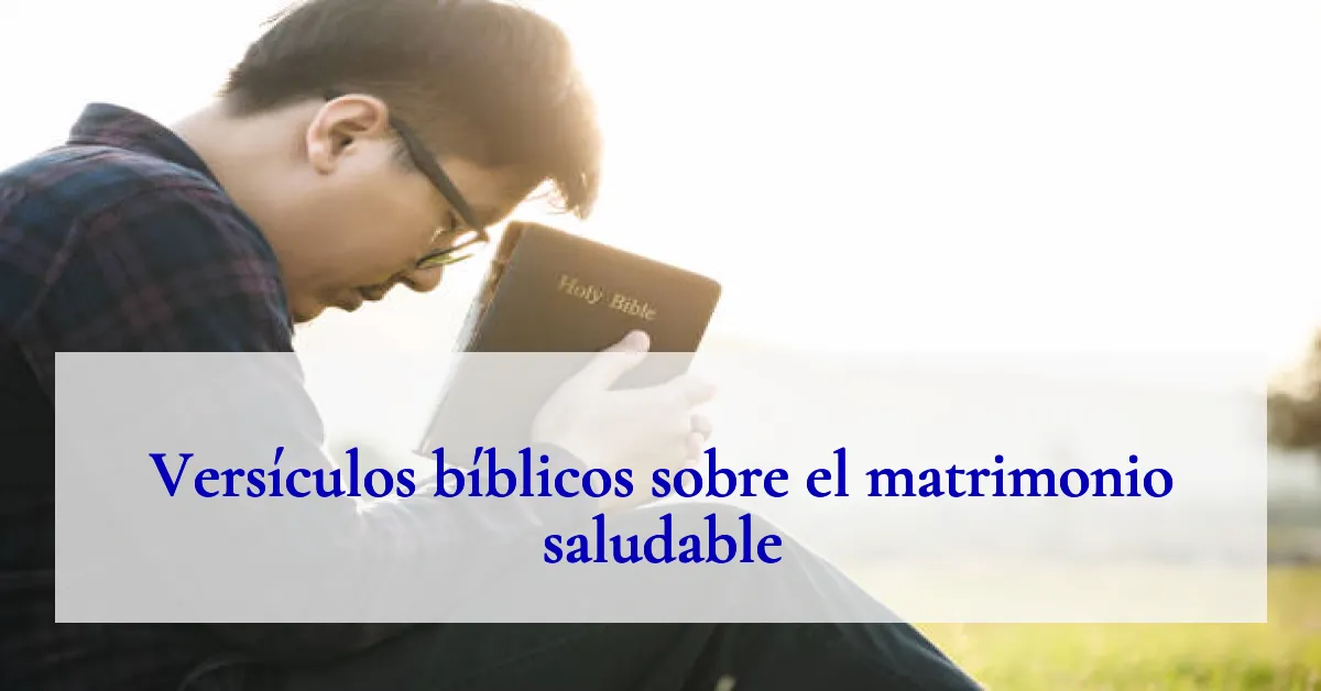 Versículos bíblicos sobre el matrimonio saludable