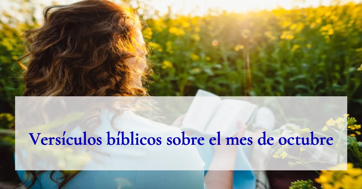 Versículos bíblicos sobre el mes de octubre