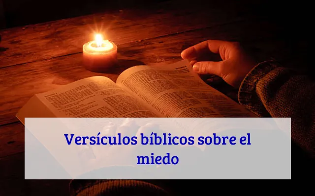 Versículos bíblicos sobre el miedo
