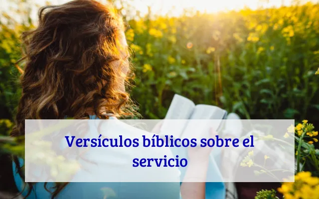 Versículos bíblicos sobre el servicio