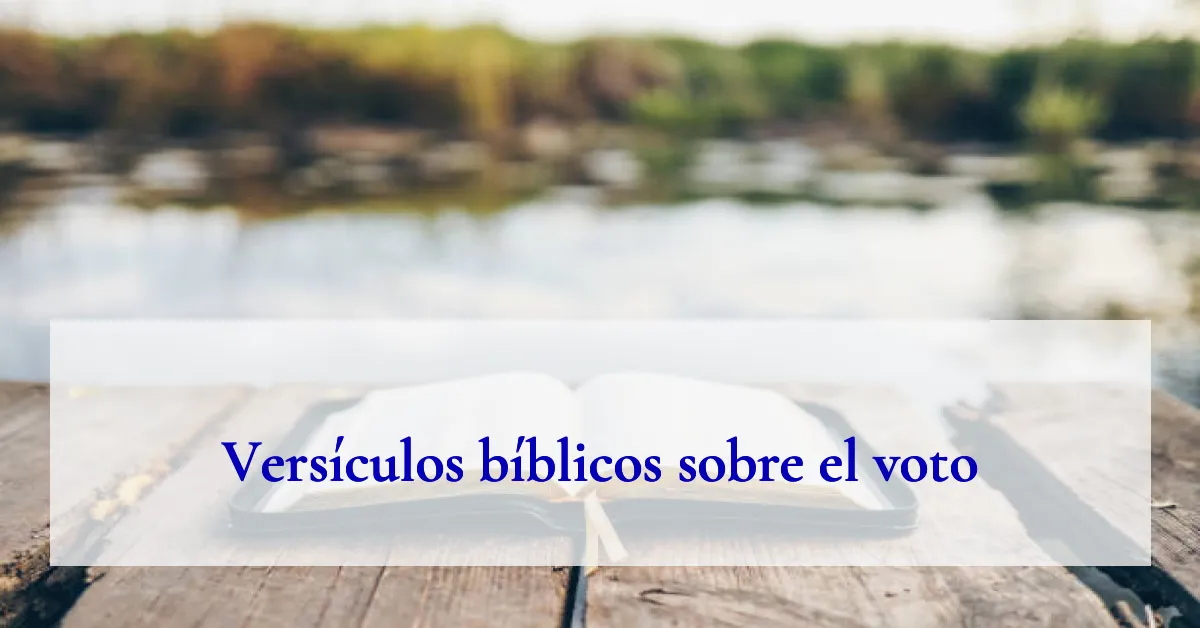Versículos bíblicos sobre el voto