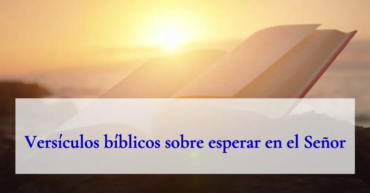 Versículos bíblicos sobre esperar en el Señor