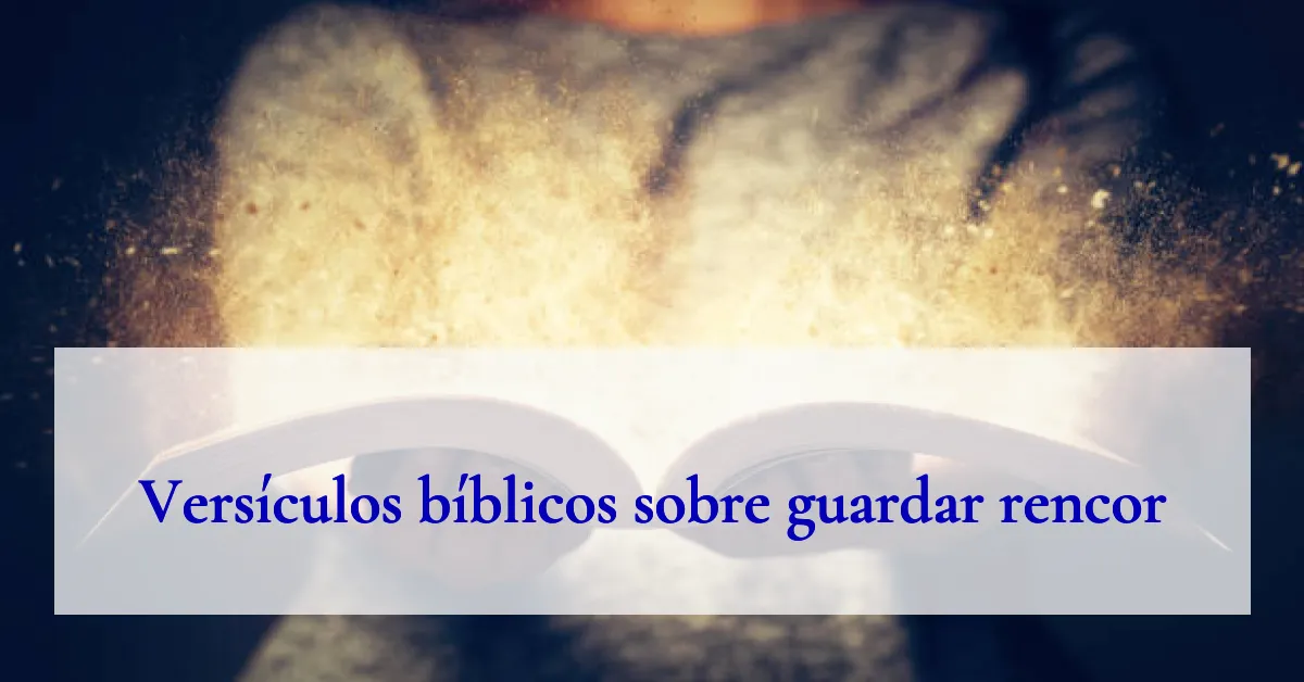 Versículos bíblicos sobre guardar rencor