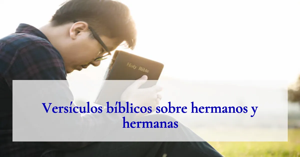 Versículos bíblicos sobre hermanos y hermanas