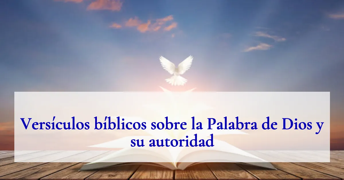 Versículos bíblicos sobre la Palabra de Dios y su autoridad