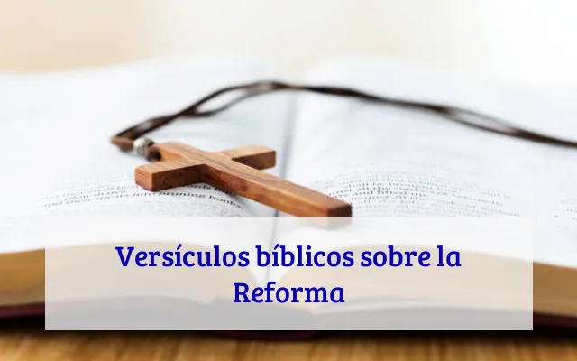 Versículos bíblicos sobre la Reforma