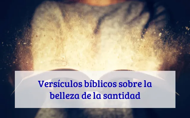 Versículos bíblicos sobre la belleza de la santidad