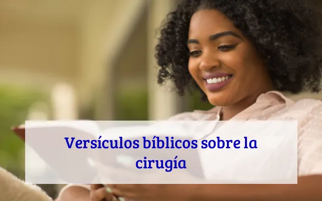 Versículos bíblicos sobre la cirugía