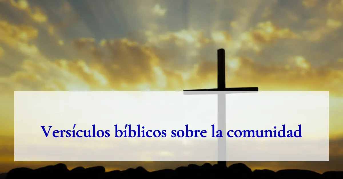 Versículos bíblicos sobre la comunidad