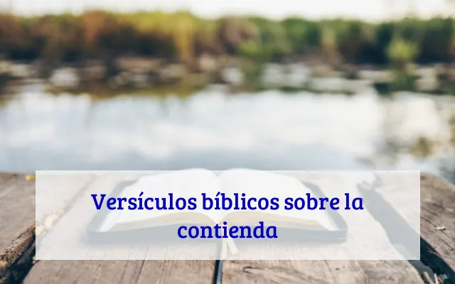 Versículos bíblicos sobre la contienda
