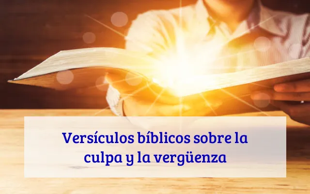 Versículos bíblicos sobre la culpa y la vergüenza