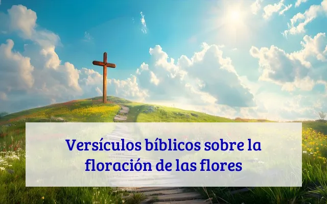 Versículos bíblicos sobre la floración de las flores