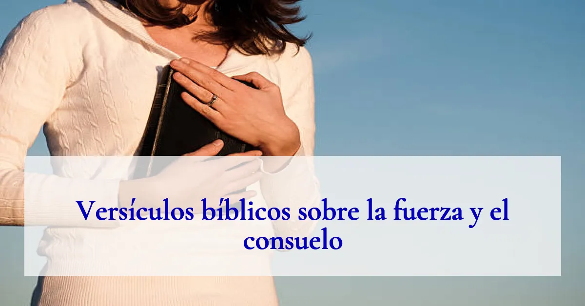 Versículos bíblicos sobre la fuerza y el consuelo