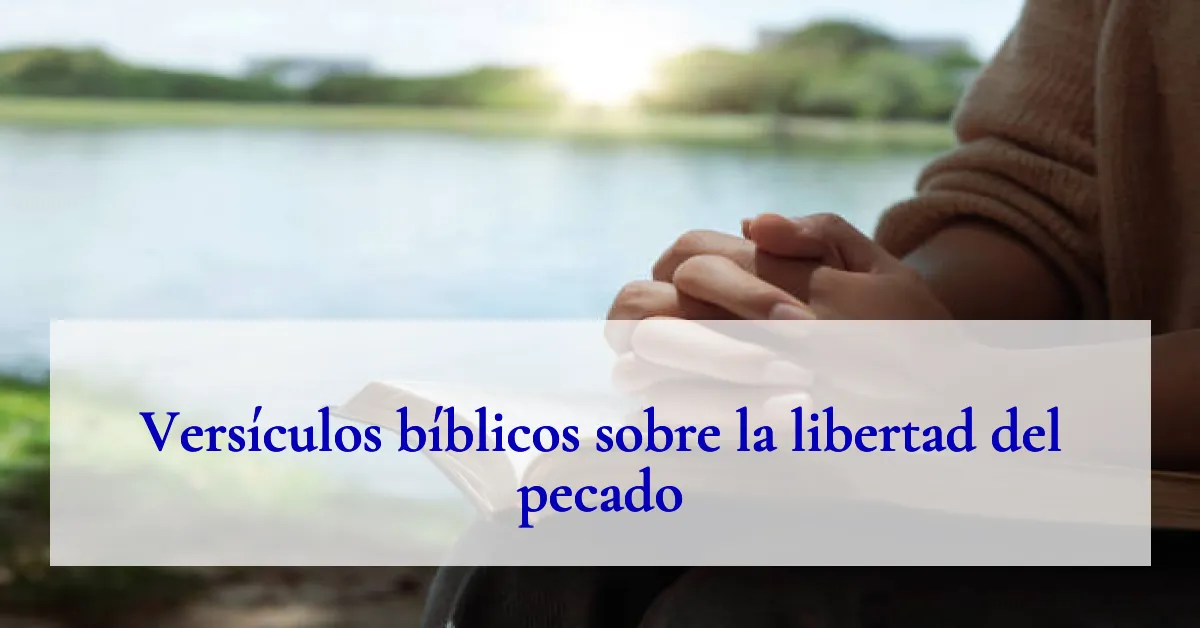 Versículos bíblicos sobre la libertad del pecado