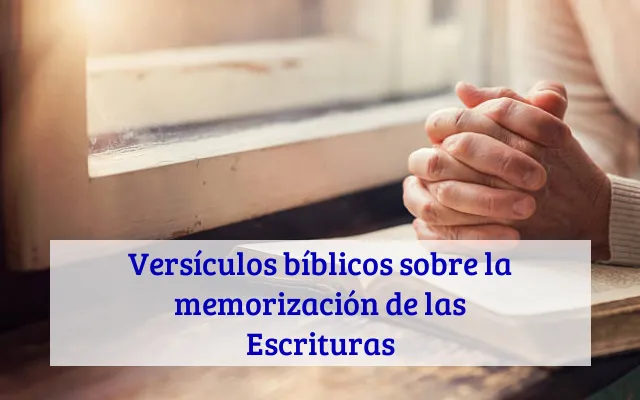 Versículos bíblicos sobre la memorización de las Escrituras
