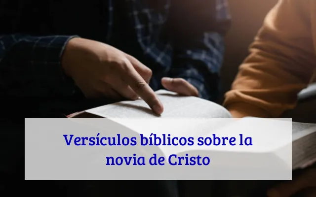 Versículos bíblicos sobre la novia de Cristo