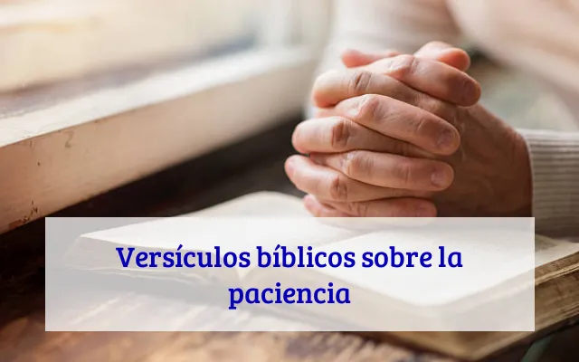 Versículos bíblicos sobre la paciencia