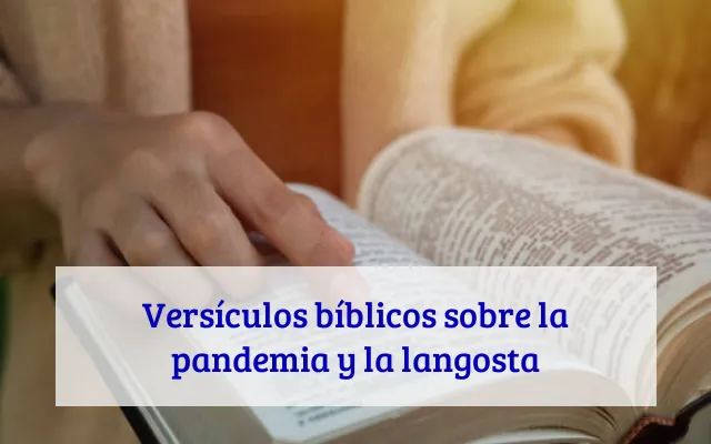 Versículos bíblicos sobre la pandemia y la langosta