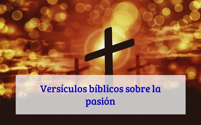 Versículos bíblicos sobre la pasión