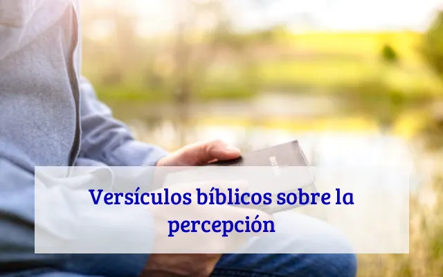 Versículos bíblicos sobre la percepción
