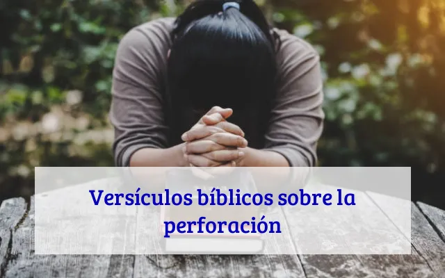 Versículos bíblicos sobre la perforación