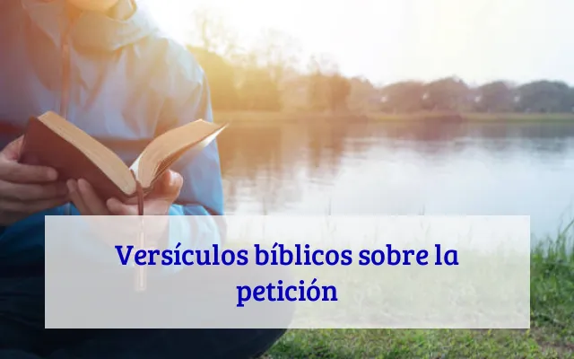 Versículos bíblicos sobre la petición