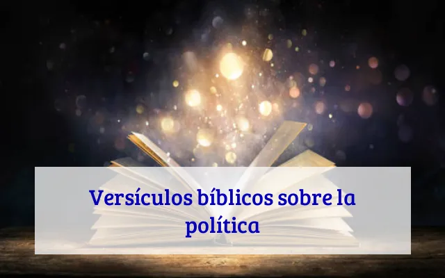 Versículos bíblicos sobre la política